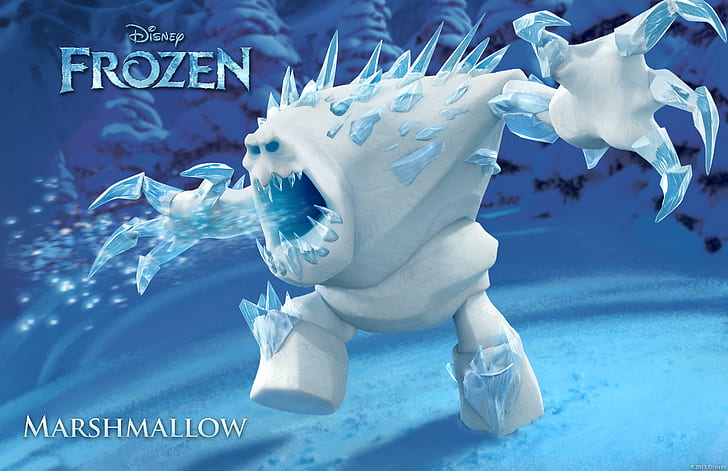 Frozen Banner, Frozen, disney, marshmallow, frozen Free HD Wallpaper