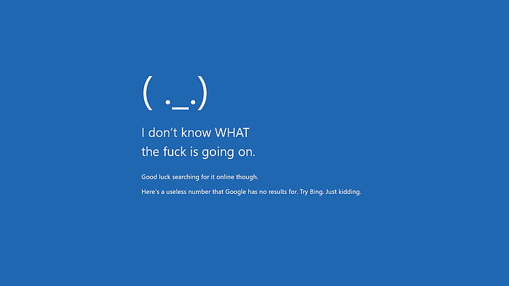 Funny Blue Screen Windows, windows errors, microsoft, windows 10, microsoft windows