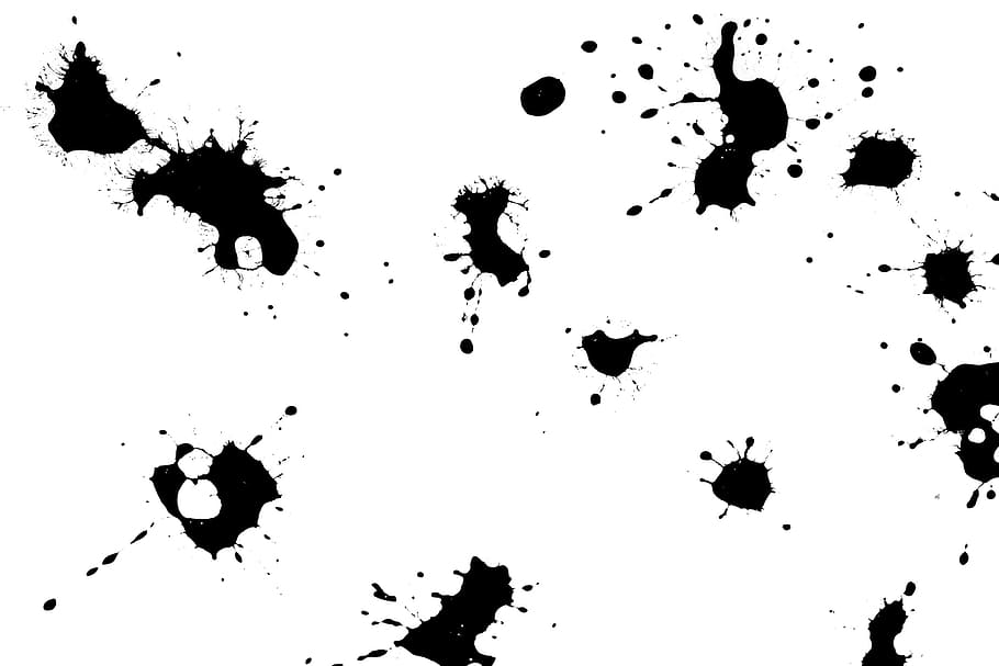 Ink Splatter Art, simplicity, spot, splat, grunge Free HD Wallpaper