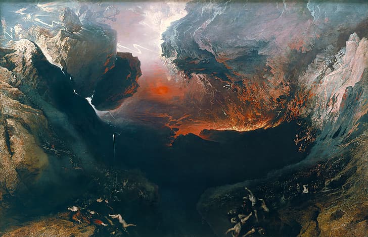 John Martin Artist, the last judgment, classic, john martin, the great day of his wrath Free HD Wallpaper