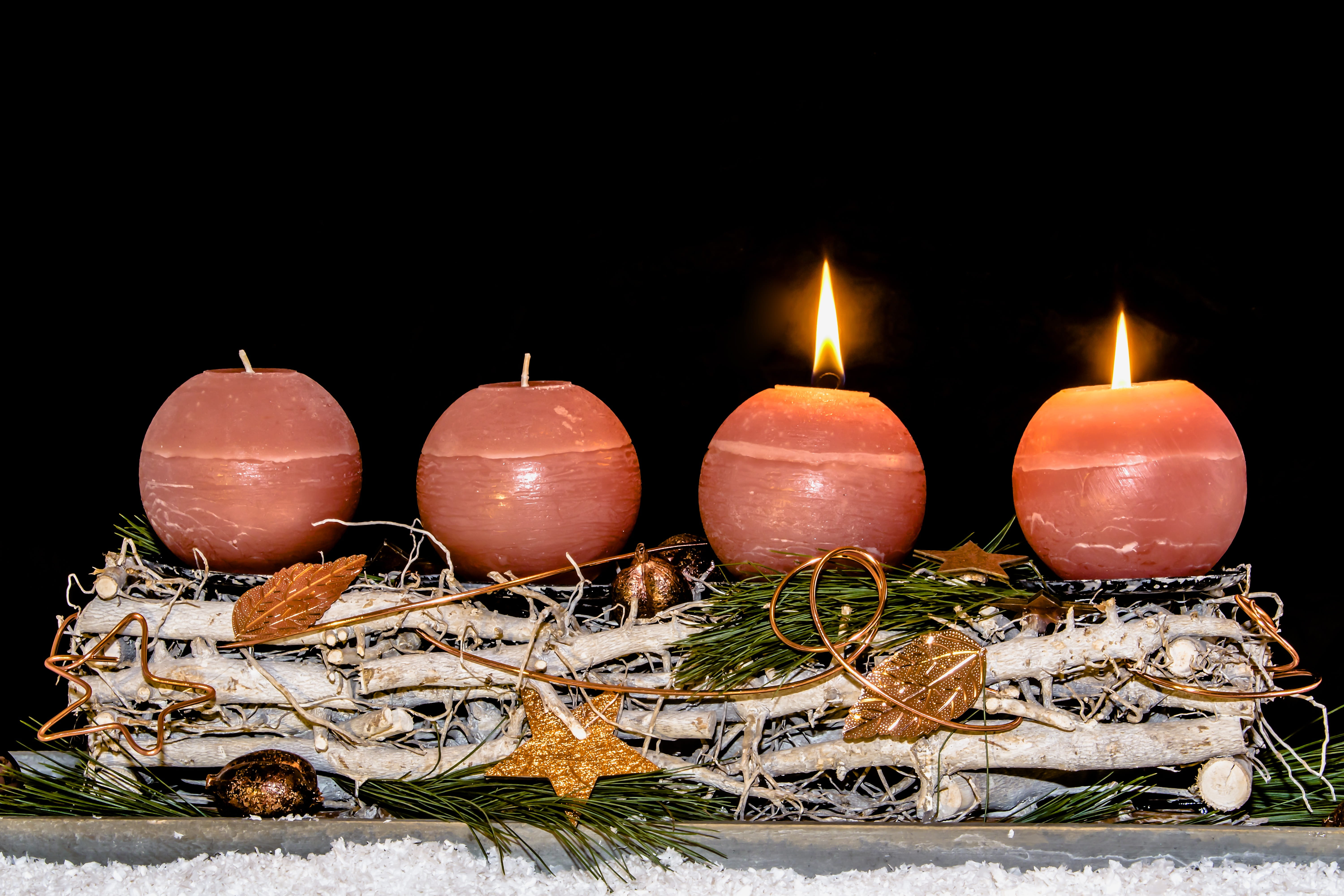 Large Glass Candle Holders, flame, lights, decoration, holiday