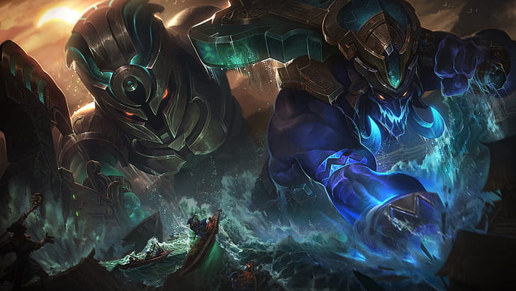 league of legends, nautilus league of legends, trundle league of legends, video game Free HD Wallpaper