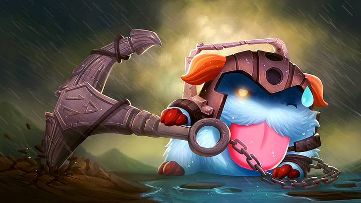 league of legends, nautilus, poro Free HD Wallpaper