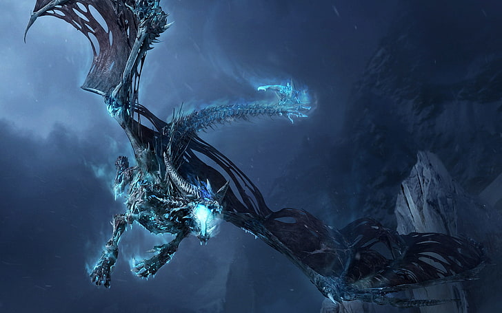 Lich King Dragon, swimming, outdoors, science, video games Free HD Wallpaper