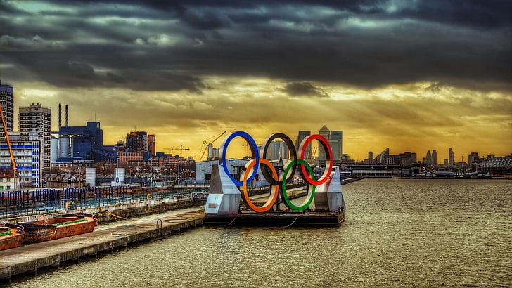 London 2012 Olympic Games, olympics, building exterior, nautical vessel, sky Free HD Wallpaper