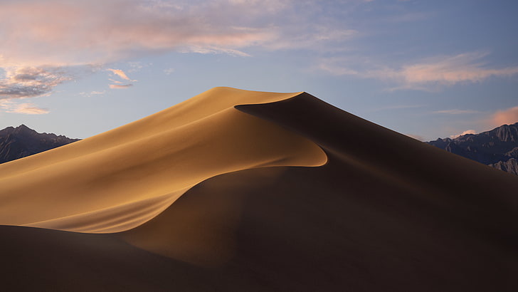 Mac OS Desert, stock, dunes, morning, desert Free HD Wallpaper