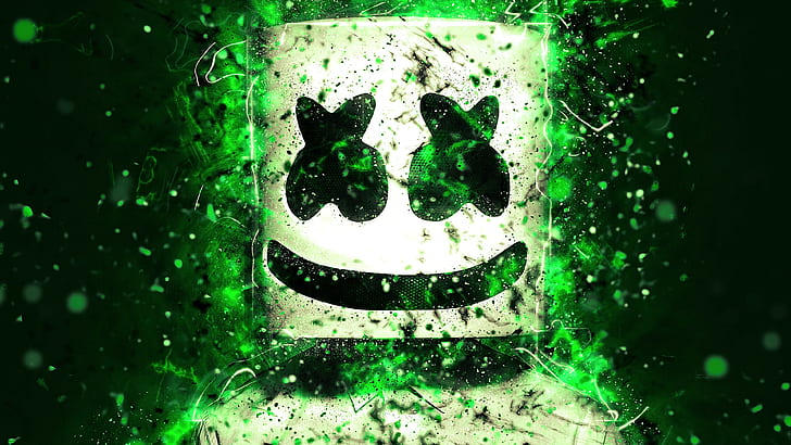 Marshmello DJ Galaxy, digital, marshmallow man Free HD Wallpaper