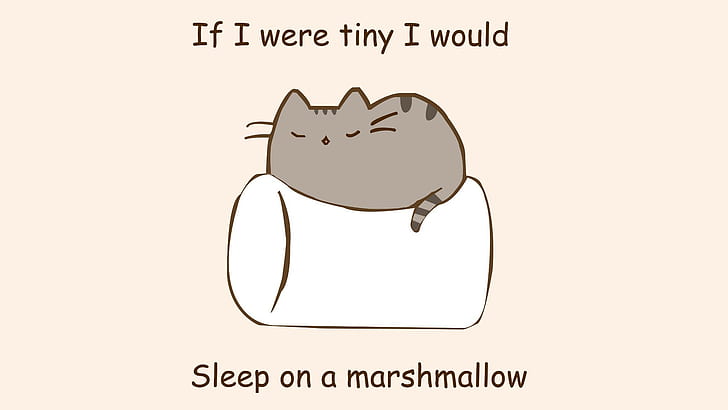 Mesmerizing, artwork, quote, humor, pusheen Free HD Wallpaper