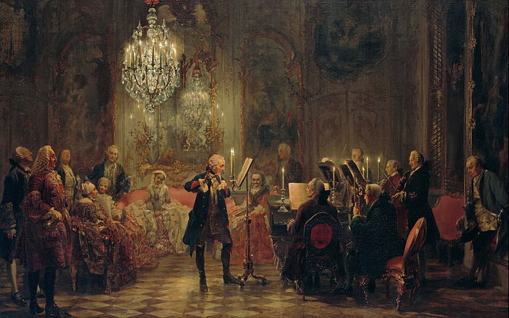 Music Themed Paintings, men, musician, prussia, celebration Free HD Wallpaper