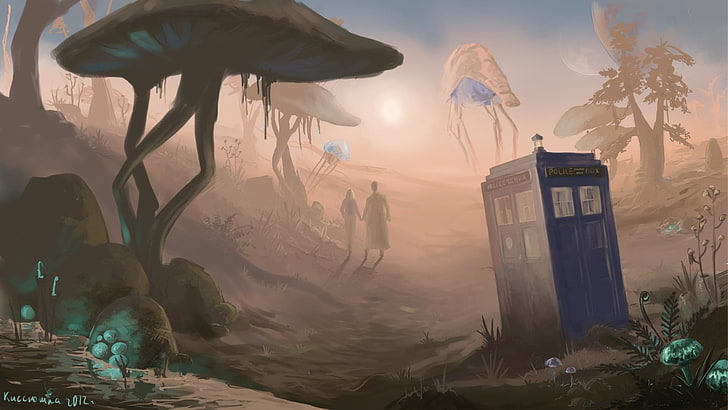 Nelvana Doctor Who, creativity, human representation, land, fog Free HD Wallpaper