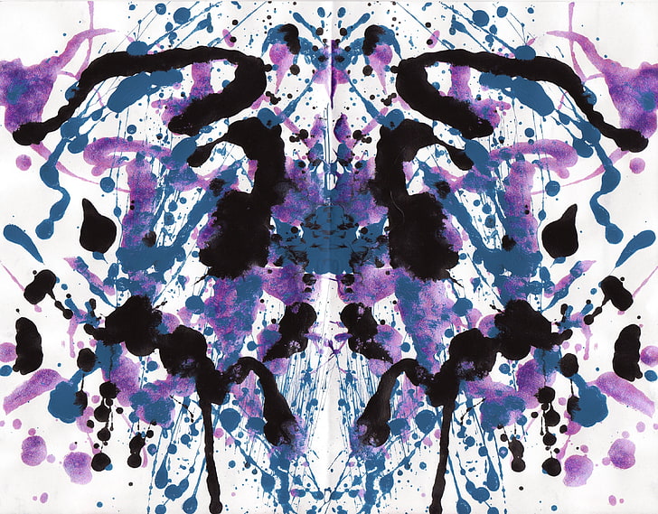 no people, digital composite, pattern, rorschach test Free HD Wallpaper