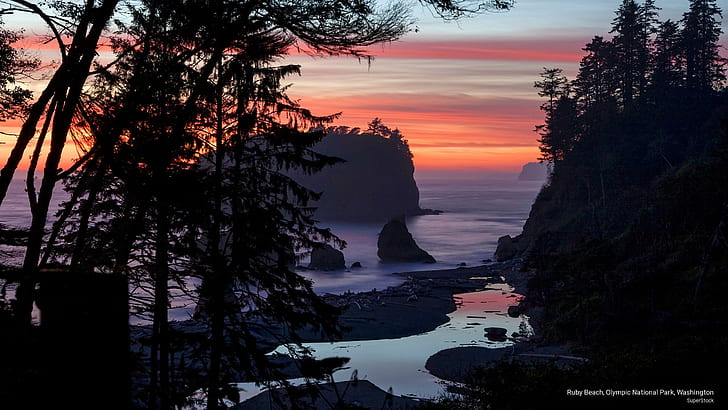 Olympic National Park Waterfalls, ruby, washington, beaches, olympic