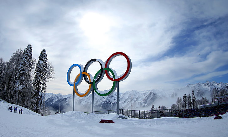 olympics, sochi 2014, russia, the olympic rings Free HD Wallpaper