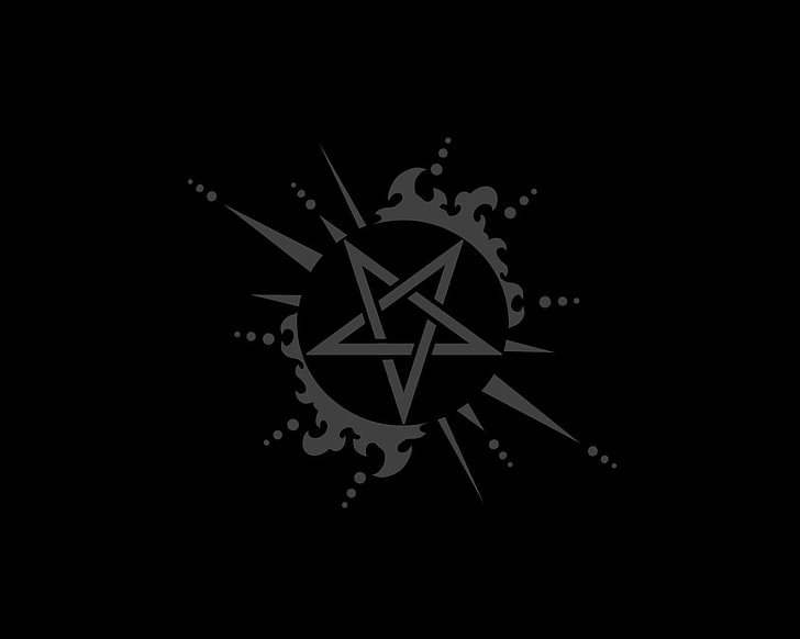 Purple Pentagram, dark, pentagram, Art, art Free HD Wallpaper