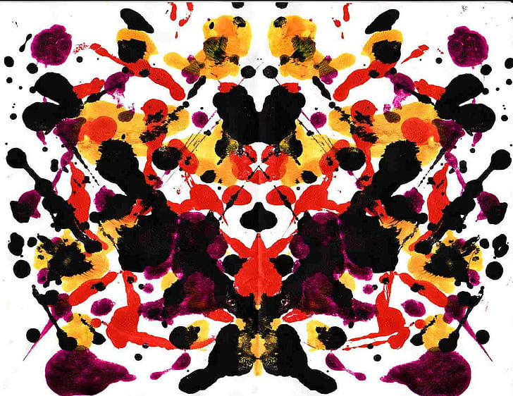 Rorschach Meaning, paint splatter, rorschach test, Rorschach test, symmetry Free HD Wallpaper