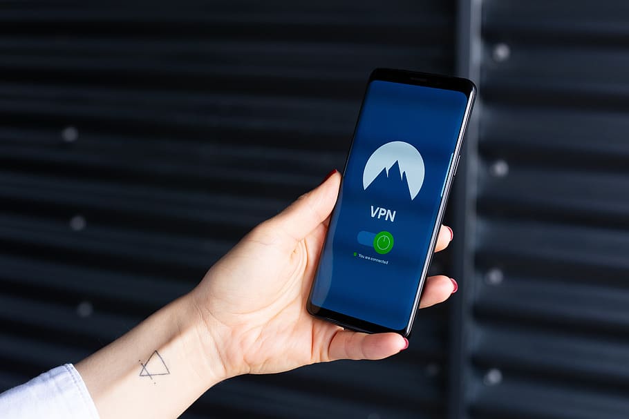 Top 10 VPN, touch screen, human hand, computer network, personal data Free HD Wallpaper