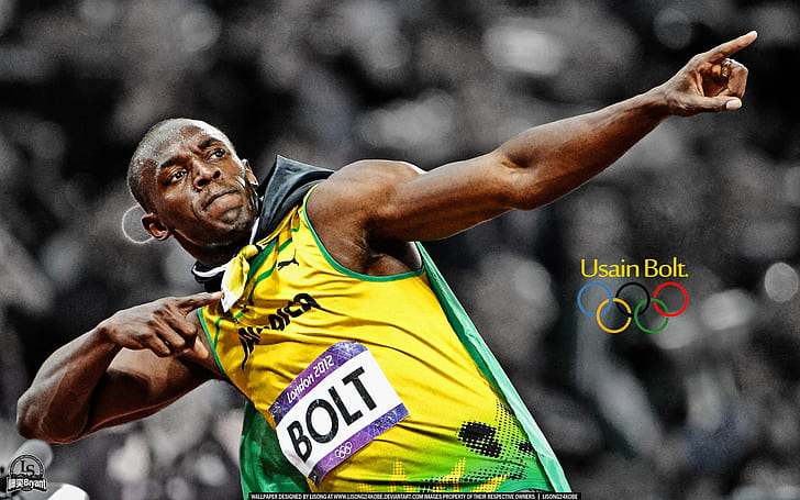 Usain Bolt Records, olympic, games, HD, sports Free HD Wallpaper
