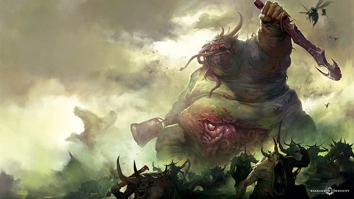 Warhammer 40K Chaos Dreadnought, the great unclean, great unclean one, warhammer, nurgl