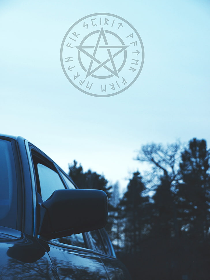 White Pentagram, mode of transportation, travel, no people, bmw Free HD Wallpaper