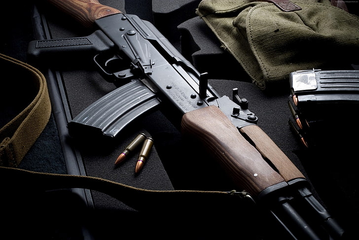 AK-47 Gun, ussr, russia, ak74, kalashnikov Free HD Wallpaper