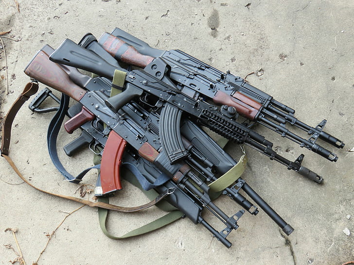 ak47, weapons Free HD Wallpaper