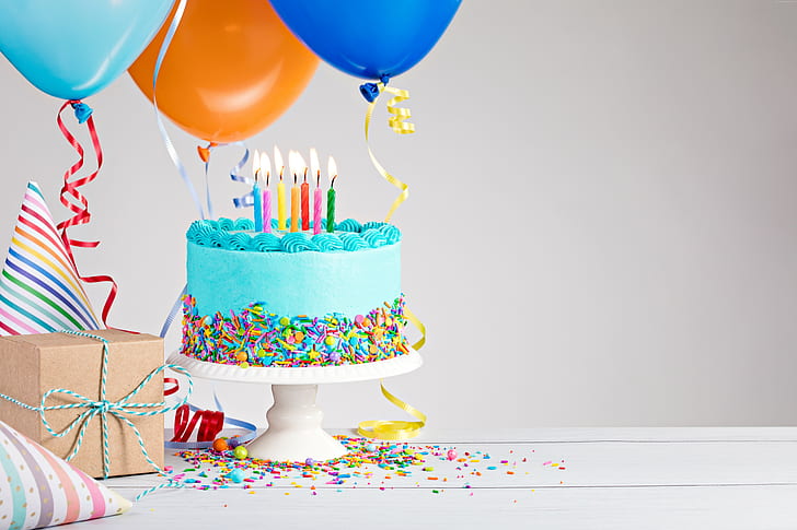 Balloon Birthday Sheet Cake, receipt, birthday cake Free HD Wallpaper