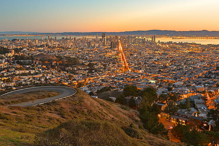 Best Beaches in San Francisco, dusk, urban, landmarks, american