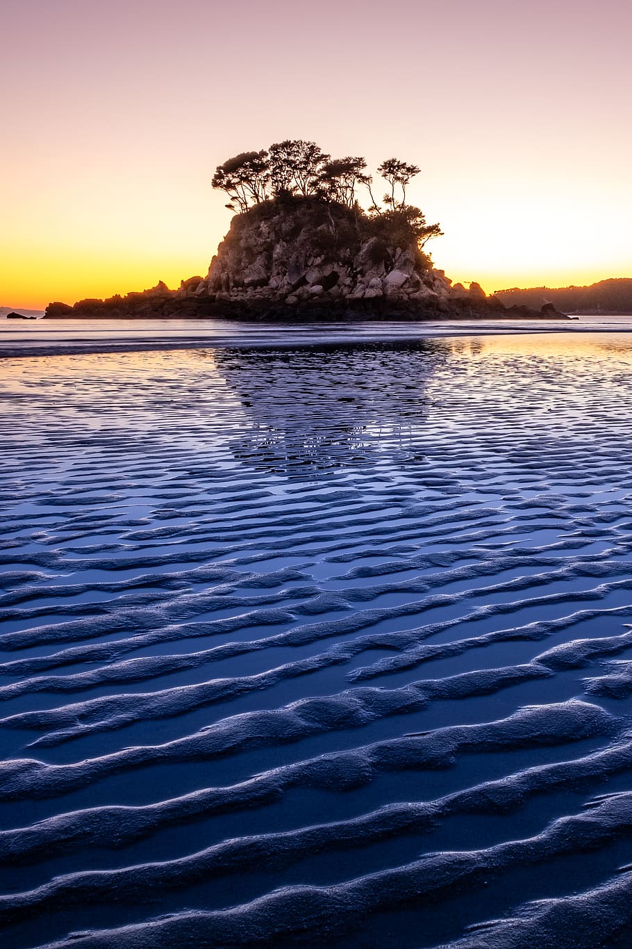 Blue Sky Mountain, tranquil scene, abel tasman national park, rippled, tumblr backgrounds Free HD Wallpaper