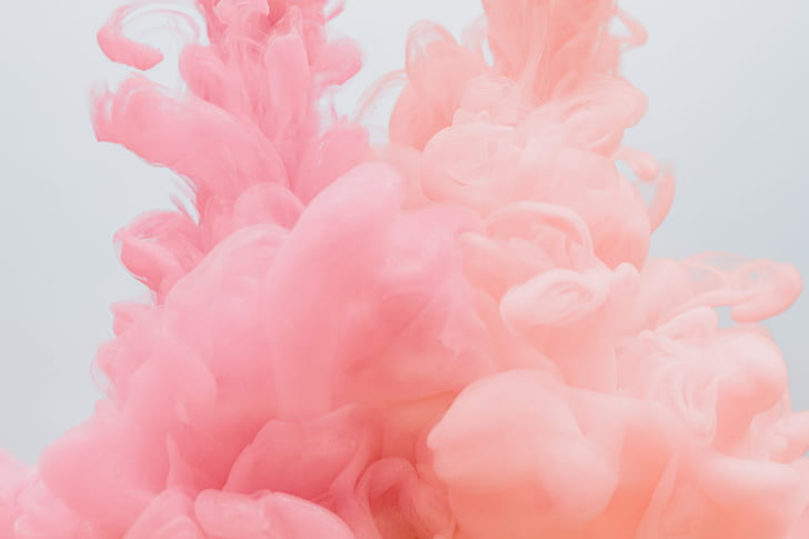 Comfy Aesthetic Pink, colored smoke, smoke, white, abstract Free HD Wallpaper