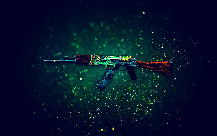 CSgo Skins, fire serpent, counterstrike global offensive, ak47, csgo Free HD Wallpaper