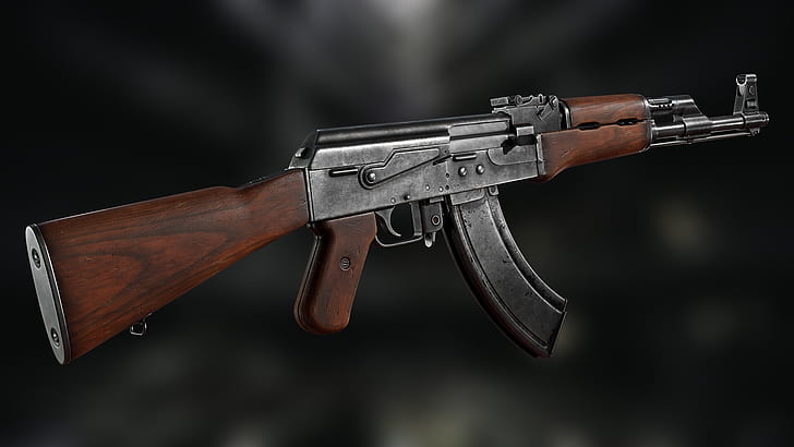 Custom AK-74, render, kalashnikov, weapon, ak 47 Free HD Wallpaper