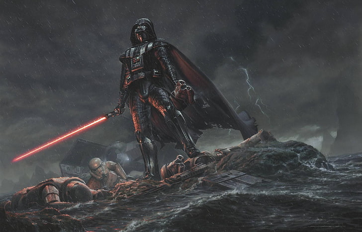 Darth Vader On Mustafar, aggression, imagination, fishing industry, animal wildlife