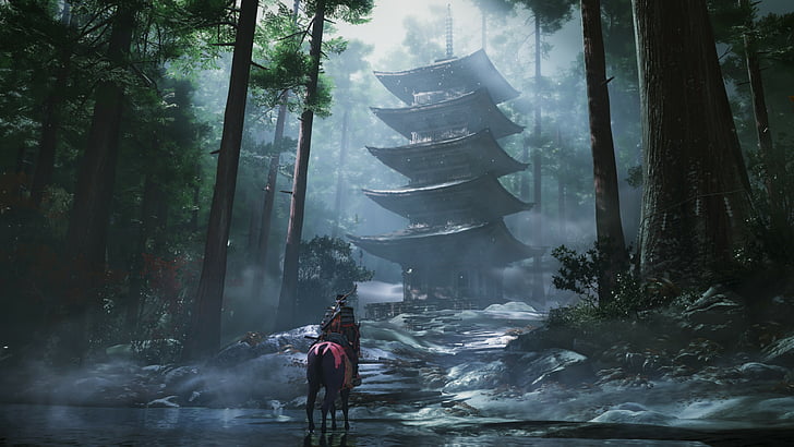 Ghost of Tsushima Screenshots, by, surrounded, screenshot, ghost of tsushima Free HD Wallpaper