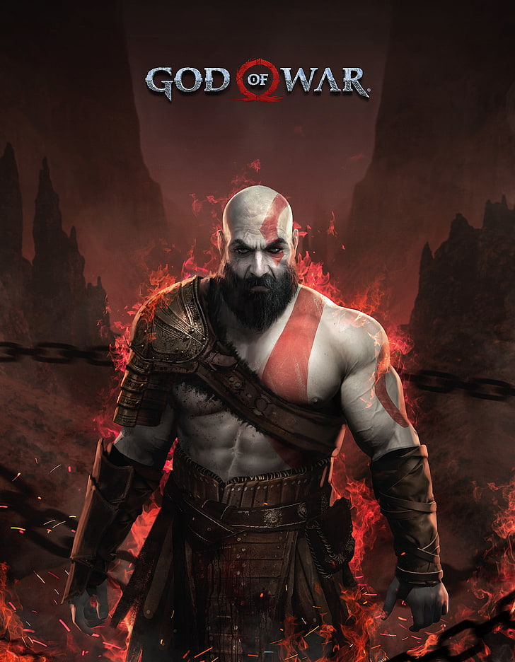 God of War Xbox, kratos, looking at camera, fear, one person Free HD Wallpaper