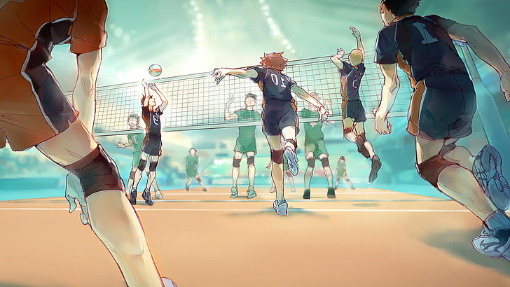 Haikyuu Karasuno, hinata shouyou, crowd, architecture, women Free HD Wallpaper