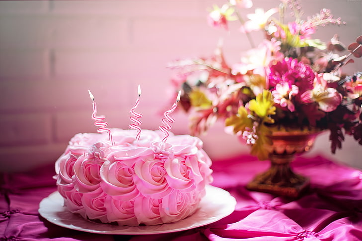 Happy Birthday Cards Someone Special, receipt, pink, birthday cake Free HD Wallpaper