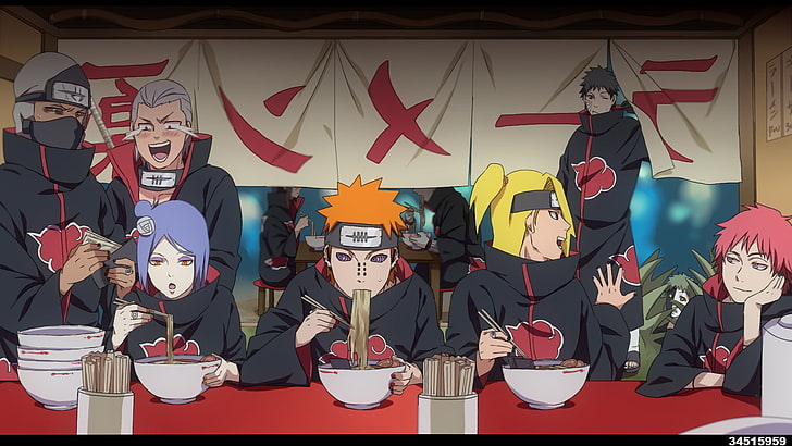 Hidden Leaf Village, konan naruto, naruto uzumaki, zetsu naruto, akatsuki