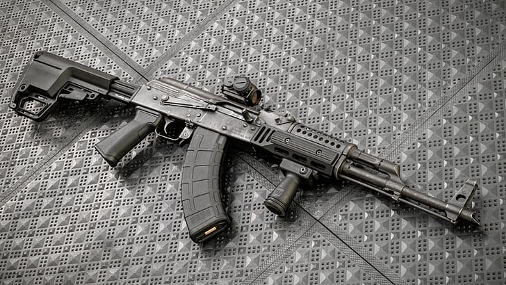 kalashnikov, weapon, ak 47, assault rifle Free HD Wallpaper