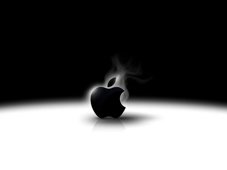 Old Mac Logo, candle, smoke  physical structure, no people, single object Free HD Wallpaper