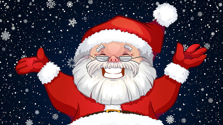 Santa Claus Letter, santa, snowflakes, costume, holiday Free HD Wallpaper