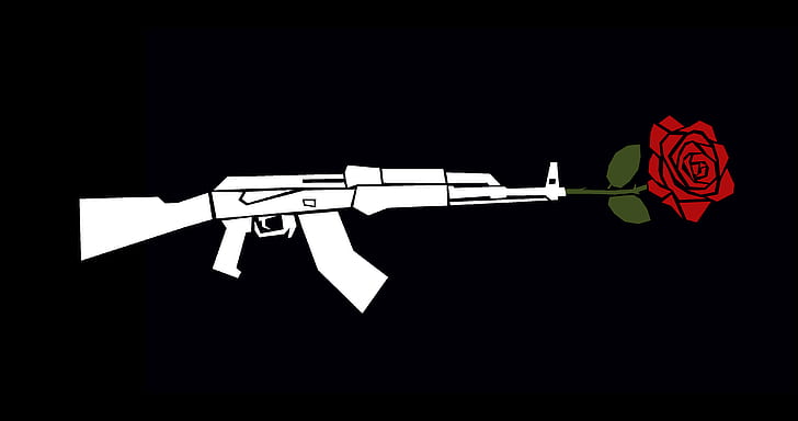 Simplistic, Ahoy, AK-47, ak47, ahoy Free HD Wallpaper