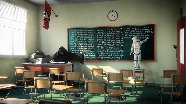 Star Wars Classroom Decor, domestic room, wars, seat, chair Free HD Wallpaper