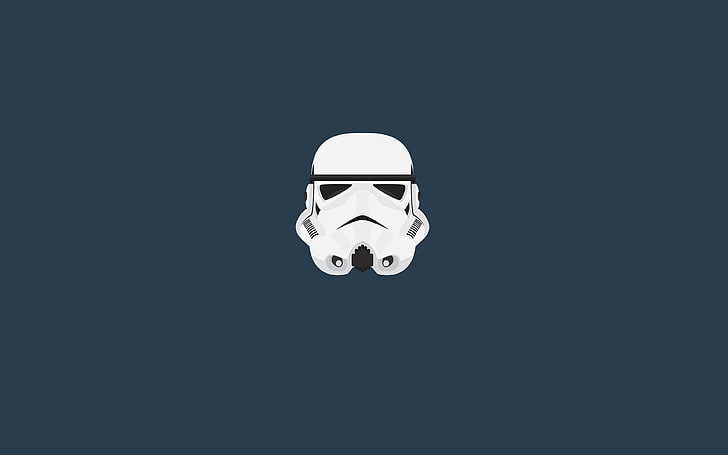 Stormtrooper Helmet Stencil, stormtrooper, creativity, star wars, simple background Free HD Wallpaper