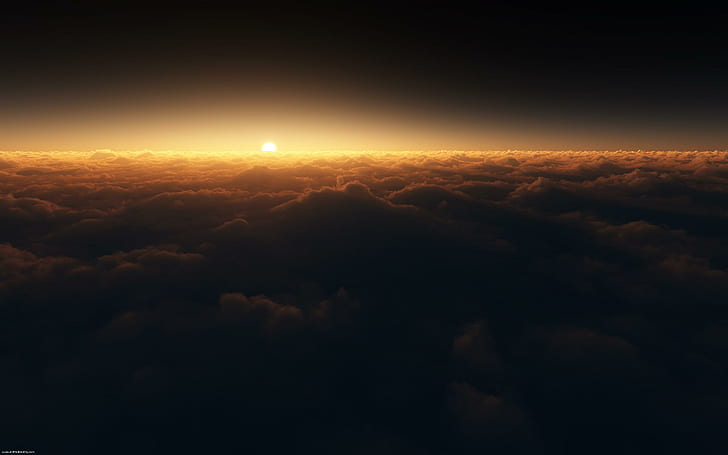 sunrise,, Rise, 3d, sunset,