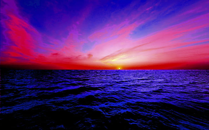 Sunrise Sunset Timelapse, ocean,, rising, Sun, Rising Free HD Wallpaper