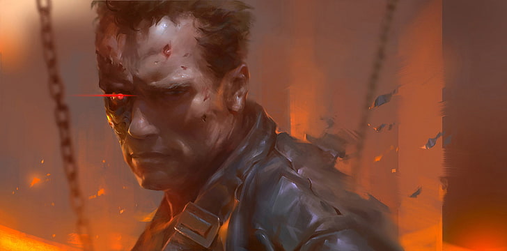 Terminator 2 Costume, drawing, adult, t800, social issues Free HD Wallpaper