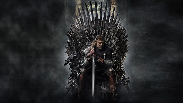 Throne Chair, looking at camera, thrones, game, serious Free HD Wallpaper