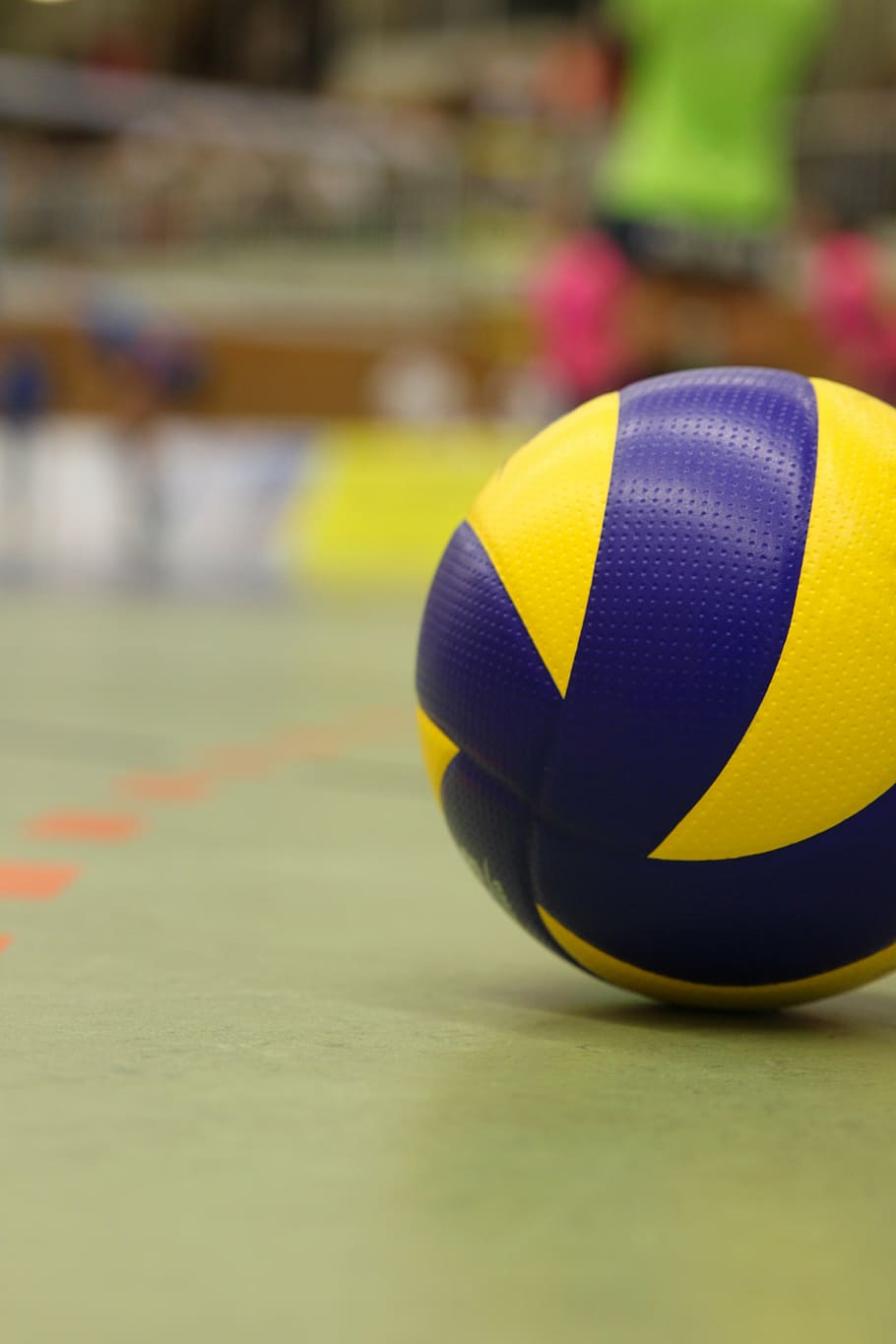 Volleyball Ball Size, pattern, table, together, sports hall Free HD Wallpaper