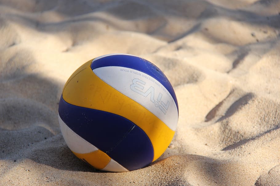 Volleyball Net, beach volley, sea, water, sand Free HD Wallpaper