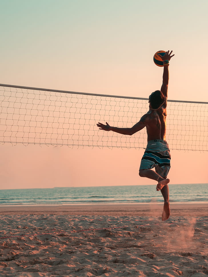 Volleyball Team Ideas, shirtless, volleyball, beach ball, beach Free HD Wallpaper